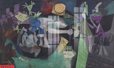 Tải file gốc Tranh sơn dầu phương tây tổng hợp STS55780 (in khổ lớn) quảng cáo