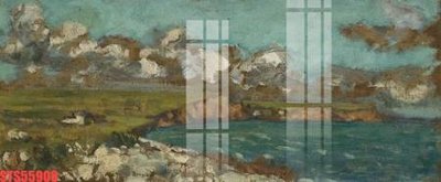 File gốc Tranh sơn dầu phương tây tổng hợp STS55908 (in lụa) tranh mã đáo