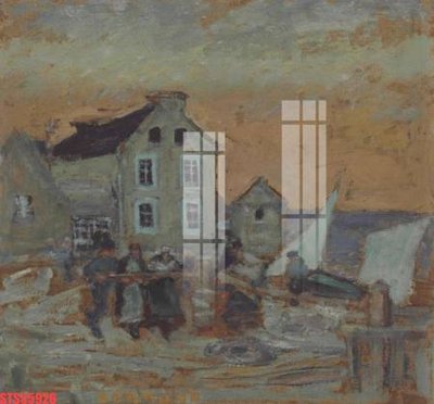 File tranh Tranh sơn dầu phương tây tổng hợp STS55926 (gốc) phong cách tối giản