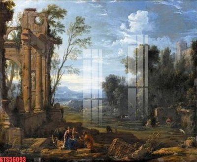 File PSD Tranh sơn dầu phương tây tổng hợp STS56093 (nguyên bản) cho thiết kế