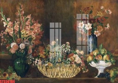 File in trần Tranh sơn dầu phương tây tổng hợp STS56184 (bản gốc 3D) sống động