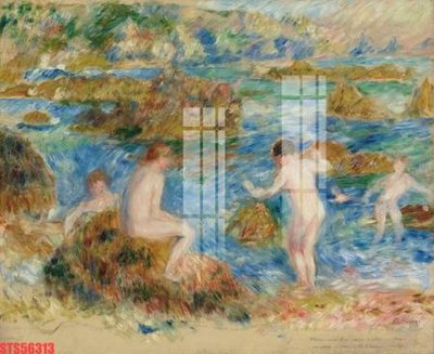 File tranh in trần 3D Tranh sơn dầu phương tây tổng hợp STS56313 (ảnh gốc)