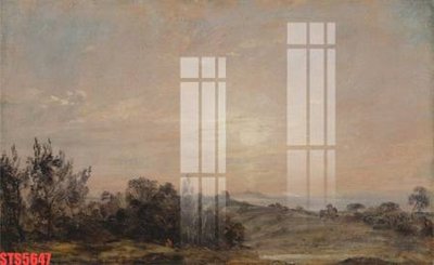 File gốc Tranh sơn dầu phương tây tổng hợp STS5647 (in lụa) hoa văn cổ điển