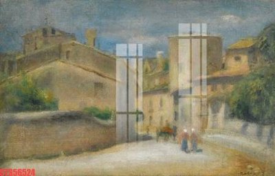 File tranh Tranh sơn dầu phương tây tổng hợp STS56524 (gốc) in trên kính