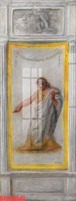 File in trần Tranh sơn dầu phương tây tổng hợp STS56547 (bản gốc 3D) sống động