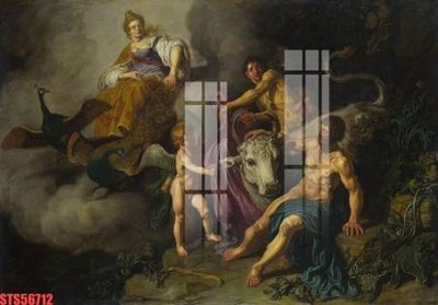 File tranh Tranh sơn dầu phương tây tổng hợp STS56712 (bản gốc) in canvas