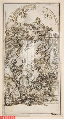 Download file gốc Tranh sơn dầu phương tây tổng hợp STS56804 (in mica) trang trí