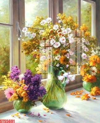 File in mica Tranh sơn dầu phương tây tổng hợp STS5691 (ảnh gốc) đẹp