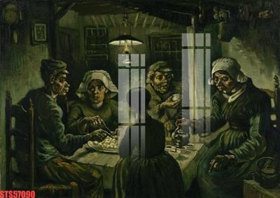 File PSD Tranh sơn dầu phương tây tổng hợp STS57090 (bản gốc) đã tách nền