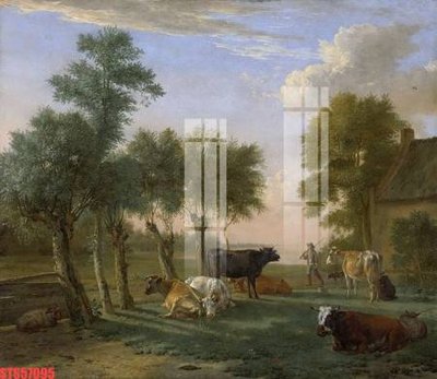 File ảnh Tranh sơn dầu phương tây tổng hợp STS57095 (gốc) in PP, decal