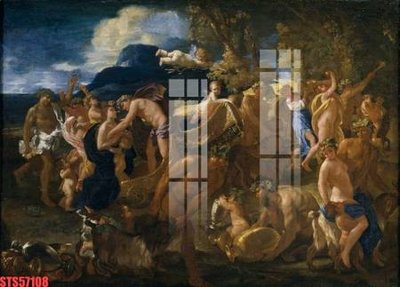 File in mica Tranh sơn dầu phương tây tổng hợp STS57108 (bản gốc) làm vách ngăn