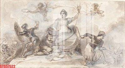 File ảnh Tranh sơn dầu phương tây tổng hợp STS57522 (gốc) in backdrop sự kiện