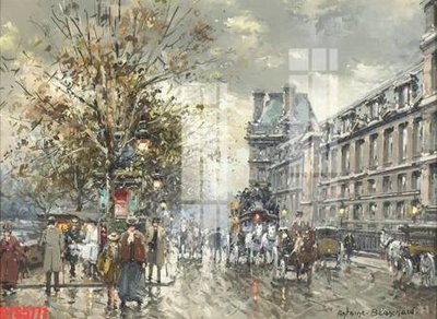 File gốc Tranh sơn dầu phương tây tổng hợp STS5771 (in tráng gương) hiện đại