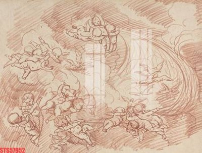 File in lụa Tranh sơn dầu phương tây tổng hợp STS57952 (hoa văn) Tranh sơn dầu phương tây tổng hợp STS57952