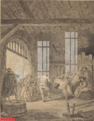 File in mica Tranh sơn dầu phương tây tổng hợp STS58182 (bản gốc) làm vách ngăn