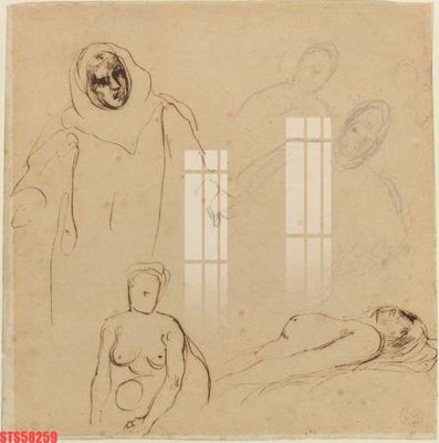 Tải file PSD Tranh sơn dầu phương tây tổng hợp STS58259 (nguyên layer) để in