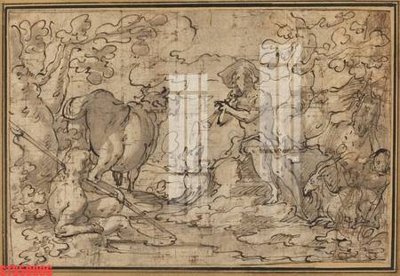 File gốc Tranh sơn dầu phương tây tổng hợp STS58896 (in lụa) tranh mã đáo