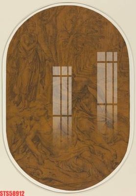 File gốc Tranh sơn dầu phương tây tổng hợp STS58912 (in tráng gương) hiện đại