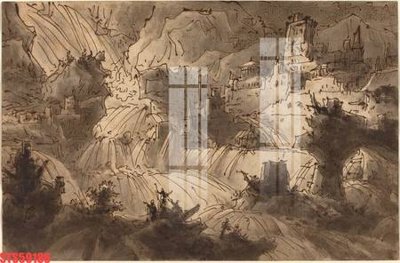 File in trần Tranh sơn dầu phương tây tổng hợp STS59186 (bản gốc) hoa văn