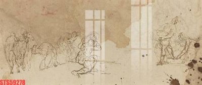 File gốc Tranh sơn dầu phương tây tổng hợp STS59278 (thiết kế) cho in ấn