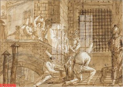 File tranh PSD Tranh sơn dầu phương tây tổng hợp STS59346 chất lượng cao