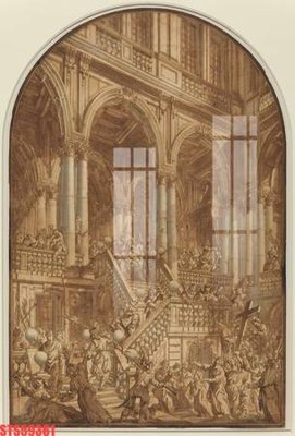 File in mica Tranh sơn dầu phương tây tổng hợp STS59361 (bản gốc) làm vách ngăn