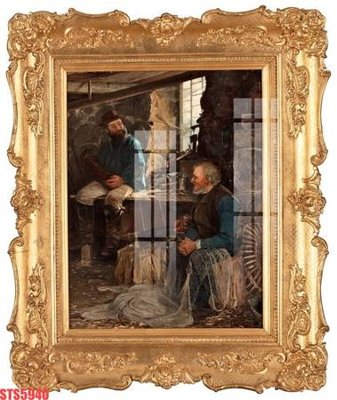 File gốc Tranh sơn dầu phương tây tổng hợp STS5940 (in tráng gương) sang trọng