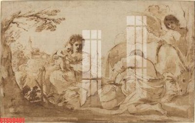 File in trần Tranh sơn dầu phương tây tổng hợp STS59491 (bản gốc 3D) sống động