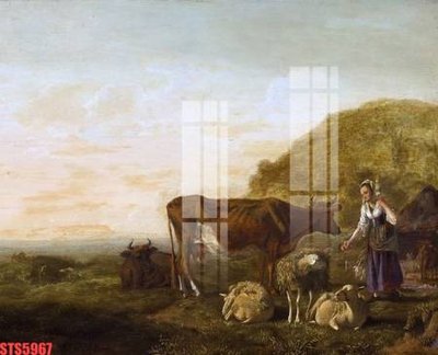 Chi tiết file ảnh Tranh sơn dầu phương tây tổng hợp STS5967 sắc nét