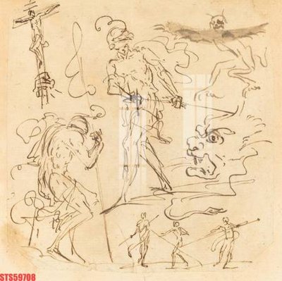 File gốc in ấn Tranh sơn dầu phương tây tổng hợp STS59708 độ phân giải cao