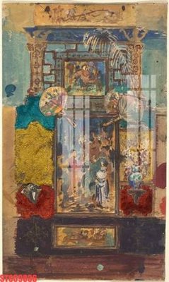 File in ấn chuyên nghiệp Tranh sơn dầu phương tây tổng hợp STS59836 (file gốc)