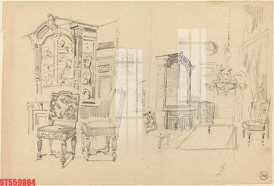 File tranh Tranh sơn dầu phương tây tổng hợp STS59884 (gốc) chủ đề thiên nhiên