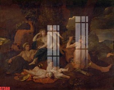 Hình ảnh file gốc Tranh sơn dầu phương tây tổng hợp STS60 cho in UV