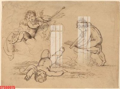 File tranh gốc in trần nhà Tranh sơn dầu phương tây tổng hợp STS60075 3D