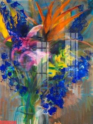 File tranh Tranh sơn dầu phương tây tổng hợp STS60508 (gốc) in trên kính