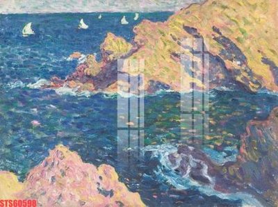File gốc Tranh sơn dầu phương tây tổng hợp STS60598 (in mica) làm bảng hiệu
