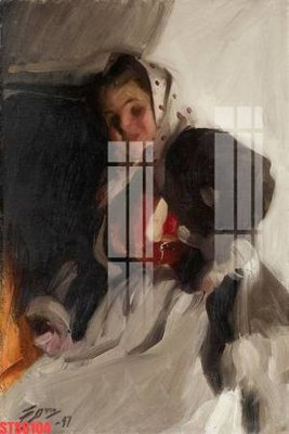 File in trần Tranh sơn dầu phương tây tổng hợp STS6104 (file gốc) xuyên sáng