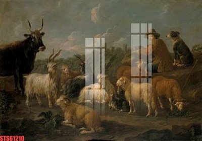 File ảnh Tranh sơn dầu phương tây tổng hợp STS61210 (gốc) cho trang trí nhà hàng