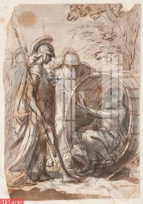 File tranh in trần 3D Tranh sơn dầu phương tây tổng hợp STS61212 (ảnh gốc)