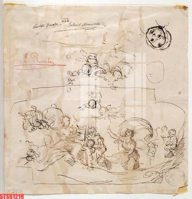 File in trần Tranh sơn dầu phương tây tổng hợp STS61219 (bản gốc) bầu trời