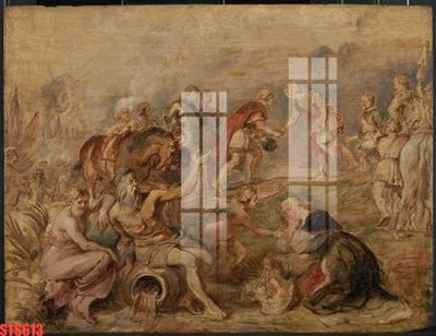 File tranh Tranh sơn dầu phương tây tổng hợp STS613 (bản gốc) in lụa dán tường