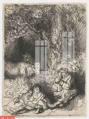 File in mica Tranh sơn dầu phương tây tổng hợp STS61624 (bản gốc) làm vách ngăn