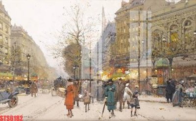 File gốc Tranh sơn dầu phương tây tổng hợp STS6182 (in lụa) cao cấp