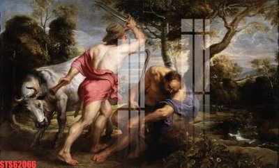 File tranh Tranh sơn dầu phương tây tổng hợp STS62066 (file gốc) chủ đề phong thủy