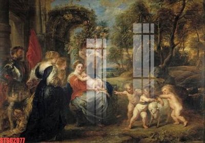 Download file gốc Tranh sơn dầu phương tây tổng hợp STS62077 (in lụa) cao cấp