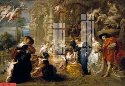 File gốc Tranh sơn dầu phương tây tổng hợp STS62083 (vector) cho in ấn