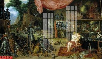 Hình ảnh file gốc in trần nhà Tranh sơn dầu phương tây tổng hợp STS62134