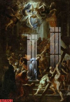 Ảnh gốc Tranh sơn dầu phương tây tổng hợp STS62201 (nét căng) in mica