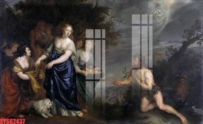 File tranh Tranh sơn dầu phương tây tổng hợp STS62437 (gốc) phong cách tối giản