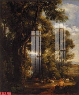 File tranh in trần 3D Tranh sơn dầu phương tây tổng hợp STS6251 (ảnh gốc)